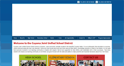 Desktop Screenshot of cuyamaunified.org