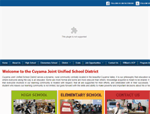 Tablet Screenshot of cuyamaunified.org